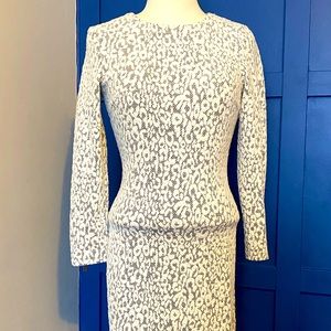 Dynamite Dress - Black and White Midi Dress